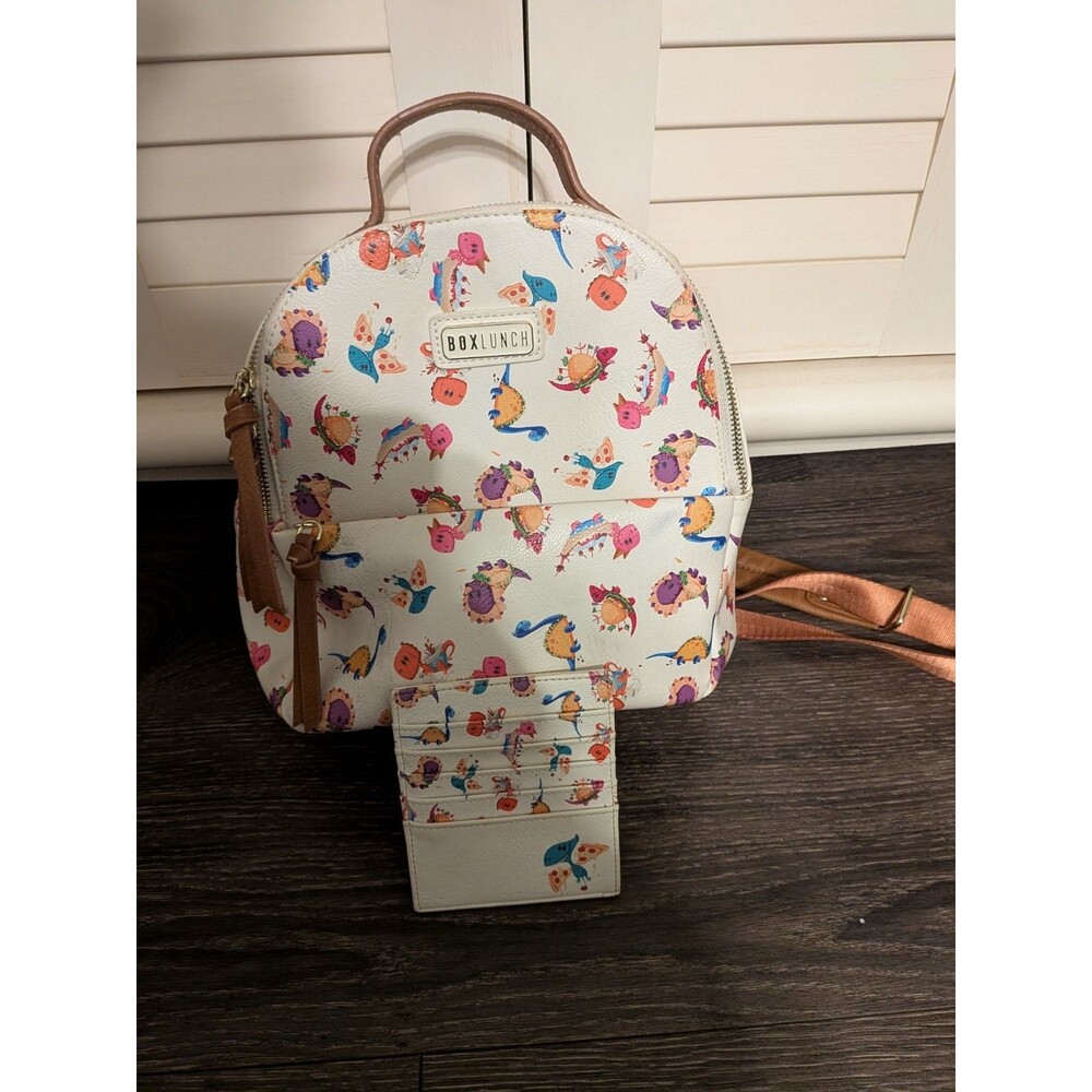BOXLUNCH Collectable: Dinosaur Food Mini Backpack w/Matching Wallet Accessory